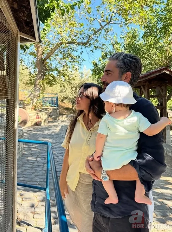 Neslihan Atagül'den Aziz'li kareler: Minik oğlu 1 yaşında 10