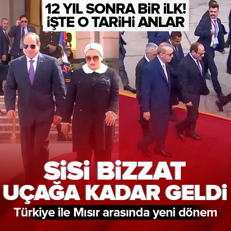 Başkan Erdoğan’a Mısır’da üst düzey karşılama!