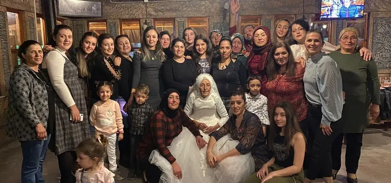Döndü ninenin gelinlik hayali 85 yaşında gerçeğe dönüştü