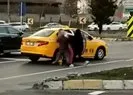 Taksiciden kadına öldüresiye şiddet