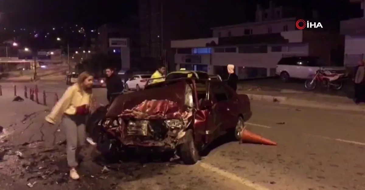 Alkollü sürücü dehşet saçtı! 1 ölü, 5 yaralı |Video