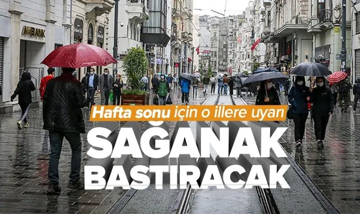 5 günlük hava durumu yayınlandı! İstanbul’a yağmur yağacak mı? İşte hafta sonu sağanak beklenen iller