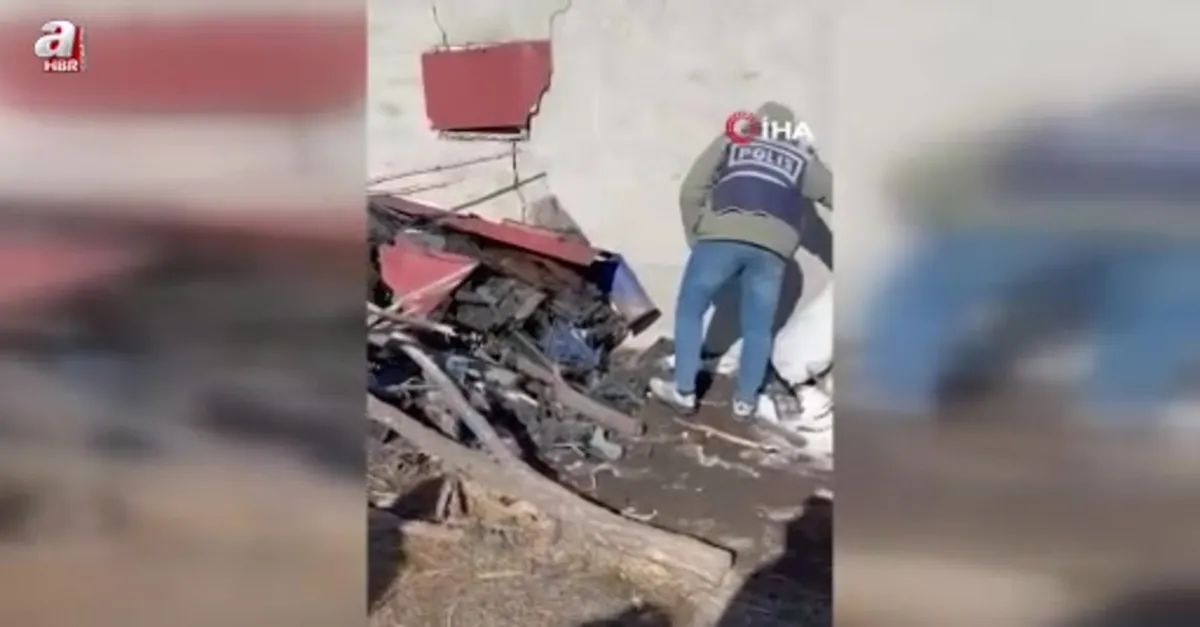 Hurdalıktan uzun namlulu silah çıktı