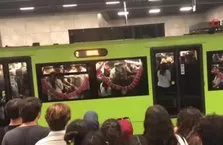 Metro vagonunu ringe çevirdiler
