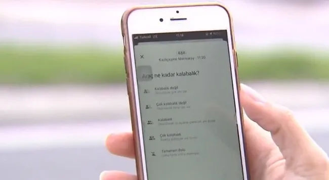 Toplu taşıma araçlarındaki yoğunluk için yeni uygulama! Tek tıkla öğrenilebilecek