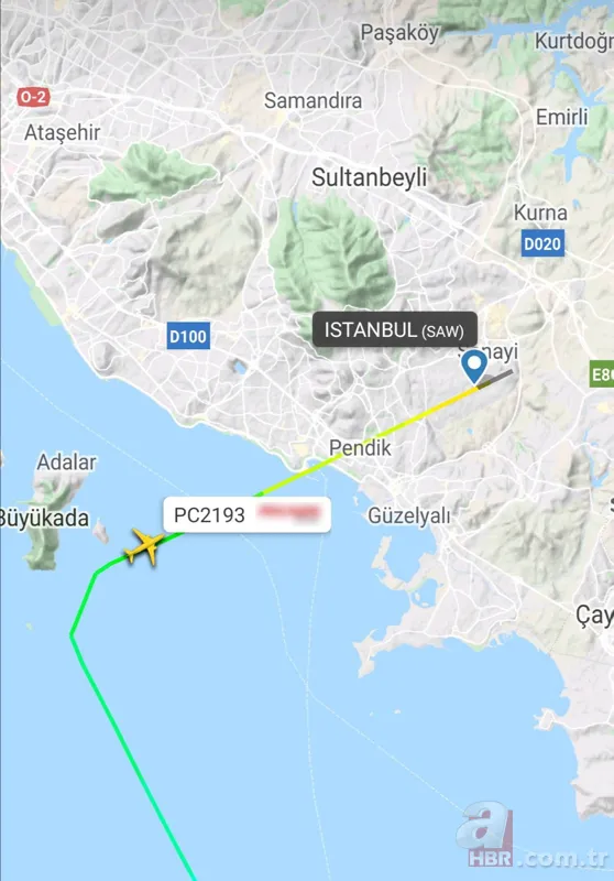 Pistten çıkan Pegasus uçağının radar görüntüleri ortaya çıktı 1