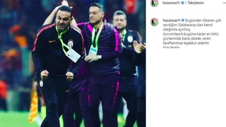 Galatasaray’a bir şok daha! Hasan Şaş’tan sonra...