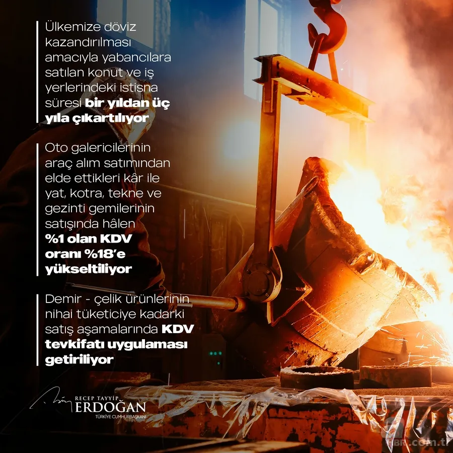 Yeni KDV uygulamalarının detayları belli oldu | Cumhurbaşkanı Erdoğan duyurmuştu 13