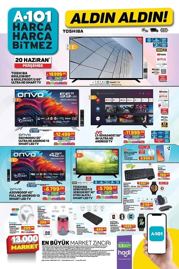 A101 20 Haziran aktüel kataloğu yayınladı! A101 haftanın uygun fiyatlı ürünlerinin tam listesi… - 2