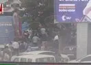 CHP’lilerin AK Parti otobüsüne saldırı anı