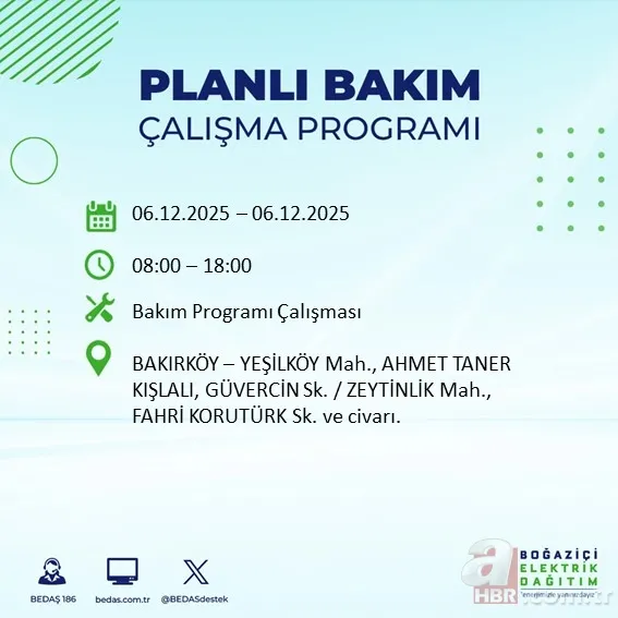 O ilçede yaşayanlar dikkat! 10 saatlik kesinti olacak: İşte BEDAŞ-AYEDAŞ güncel liste 7