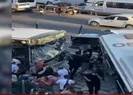 İstanbulda metrobüsler çarpıştı!