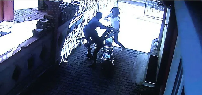 Ağabeyinin motosikletini çalan hırsızları böyle durdurdu