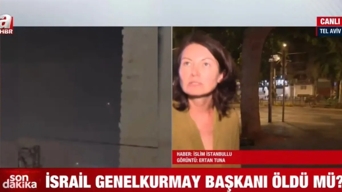 A Haber ekibine İsrail'de saldırı! İşte canlı yayında kameraya müdahale anları...