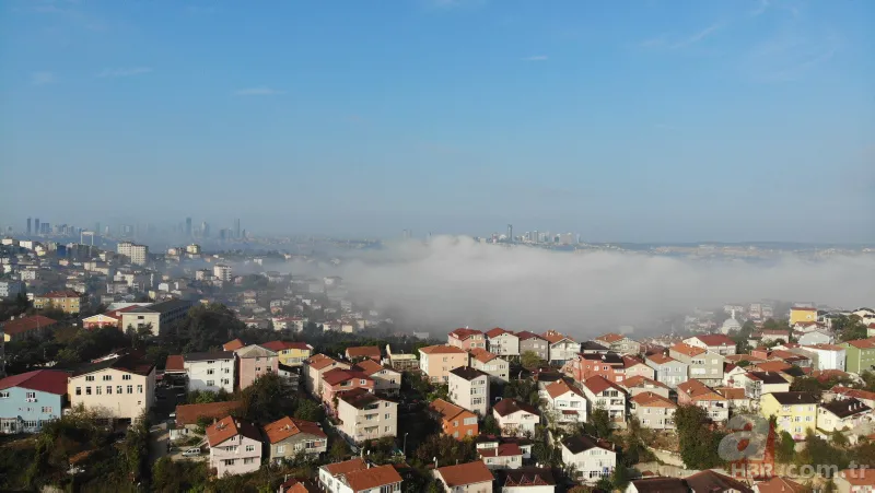 İstanbul'da etkili olan sis kartpostallık görüntüler oluşturdu 20