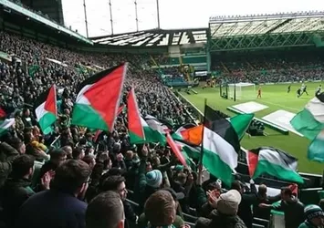 Celtic taraftarlarından Filistin'e destek