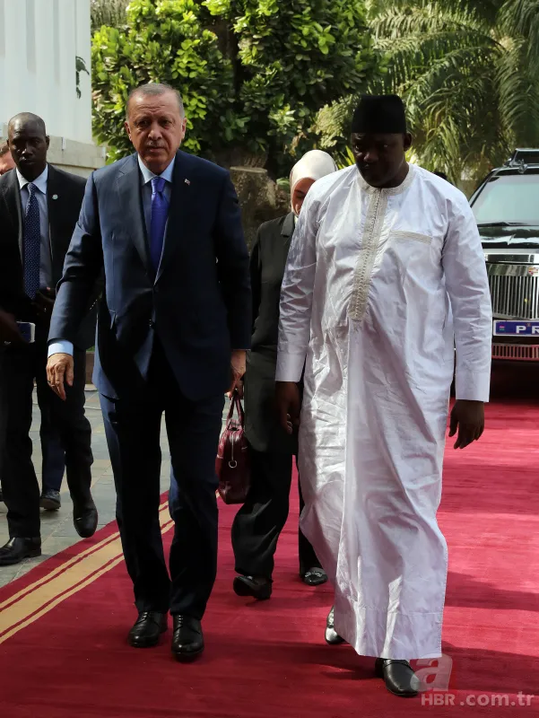 Başkan Erdoğan Gambiya’da resmi törenle karşılandı 20