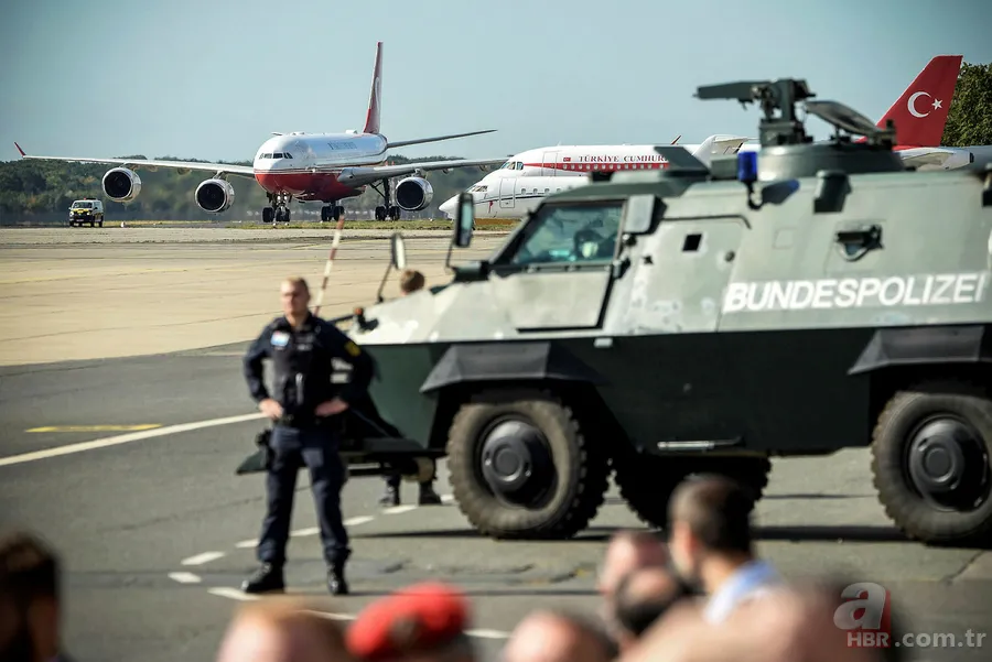 Başkan Recep Tayyip Erdoğan Almanya'da böyle karşılandı 2