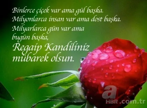 En güzel Regaip Kandili sözleri WhatsApp SMS... Aileye arkadaşa kısa uzun Regaip Kandili mesajları sözleri! 3