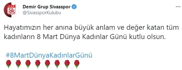 Spor camiası 8 Mart Kadınlar Günü’nü kutladı