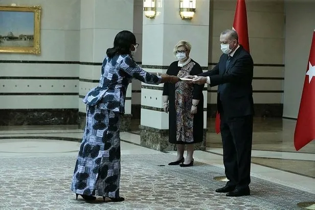 Başkan Erdoğan Külliye’de güven mektubu sunan büyükelçileri kabul etti - 1