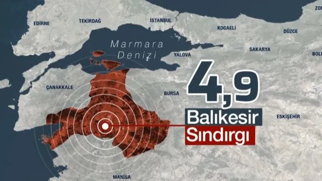 Balıkesir Sındırgı’da 4,9’luk deprem!