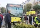 İETT otobüsü iki kazaya karıştı!