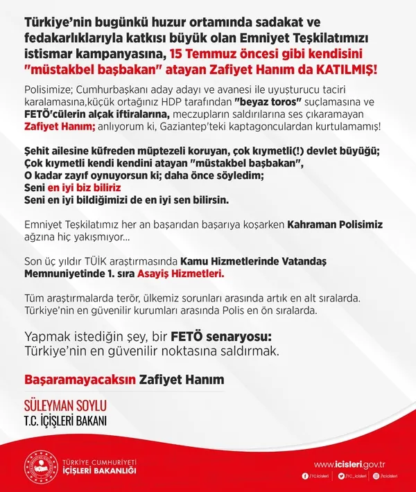Son dakika: İçişleri Bakanı Süleyman Soylu'dan Meral Akşener'in Emniyet Teşkilatı hakkındaki sözlerine sert tepki - 2