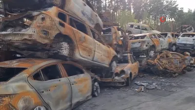İrpin’in araç mezarlığı