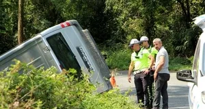Sarıyer’de feci kaza! Şarampole devrildi