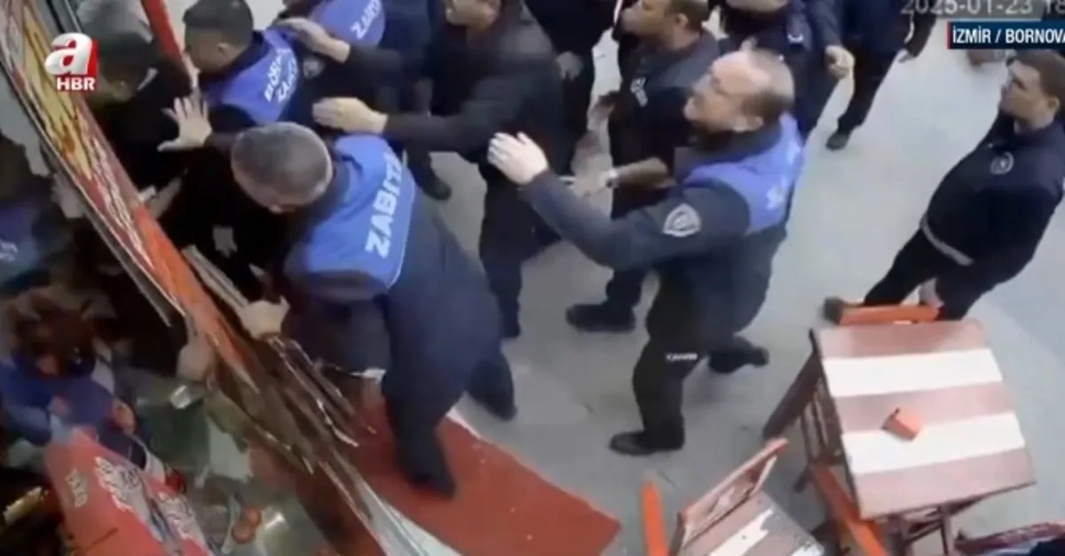 Bornova Belediyesi zabıtası esnaf dövdü