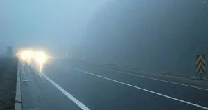 Bolu Dağı’nda sis ve yağmur etkili oluyor