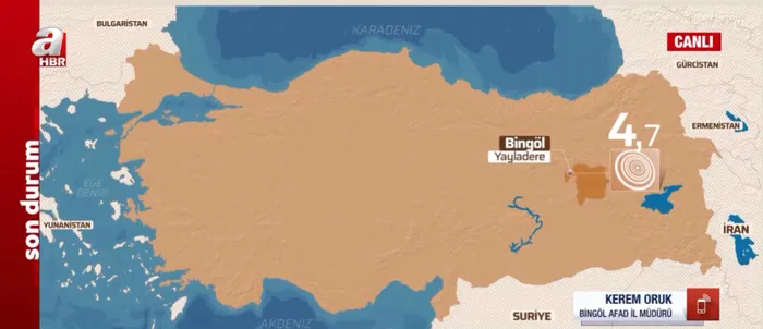 SON DAKİKA! Bingöl Yayladere'de 4,7 büyüklüğünde deprem! Son depremler - 3