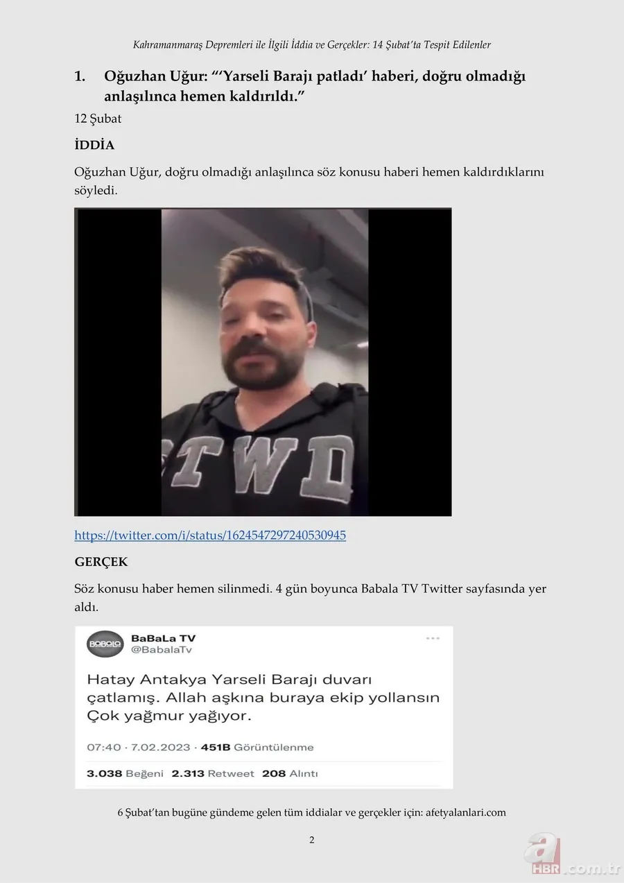 Kahramanmaraş depremi sonrası korkunç yalanlar! Muhalefet ve sosyal medyanın provokasyonu çürütüldü 5
