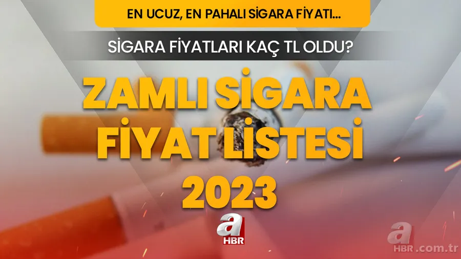 Sigaraya ne kadar zam geldi, en ucuz, en pahalı sigara ne kadar? SİGARA FİYAT LİSTESİ 2023! 10 Temmuz sigara zammı ile güncel fiyatlar... 1