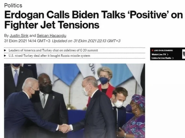 Başkan Erdoğan ve ABD Başkanı Biden arasındaki toplantı dünya medyasında geniş yer buldu