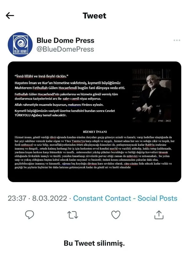 Fetullah Gülen son dakika öldü iddiası! FETÖ elebaşı Fetullah Gülen öldü mü? Fetullah Gülen zehirlendi mi?