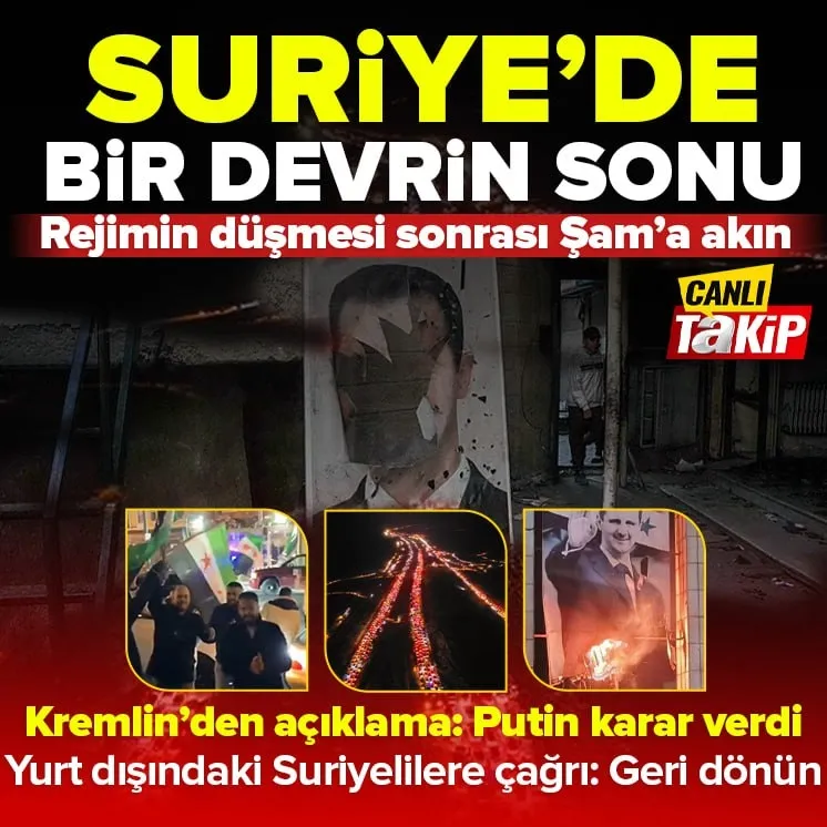 Esad Şamı terk etti rejim yıkıldı