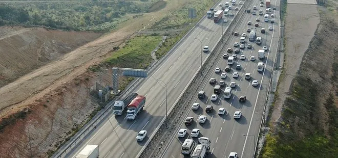 İstanbul’da tam kapanma öncesinde şehir dışına çıkmak isteyenler nedeniyle trafik yoğunlaştı