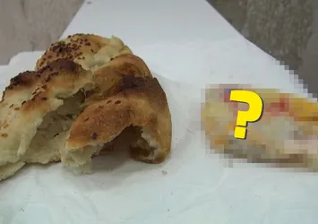 Pidenin içinden çıkan şey mide bulandırdı