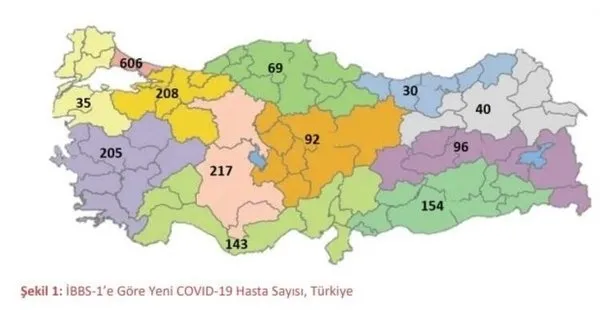 Türkiye'nin yeni koronavirüs vaka haritası yayınlandı - 4