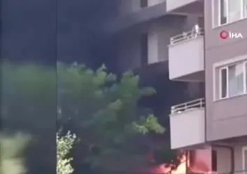 Bursa'da binada korkutan yangın