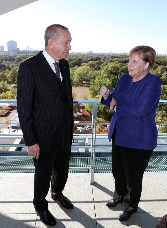 BaÅkan ErdoÄan, Merkel ile kahvaltıda buluÅtu