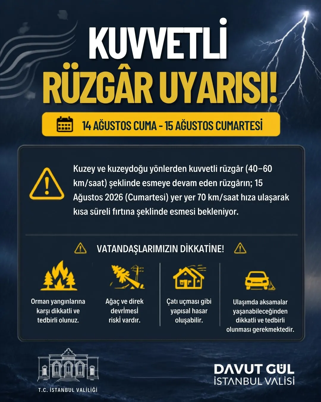 mgm-pes-pese-uyardi-kuvvetli-yagis-ve-firtina-bekleniyor-pazar-gunu-saganak-bircok-bolgede-etkili-olacak-1786773922160.jpg İstanbul için yapılan kuvvetli rüzgar uyarısında hızın yer yer saatte 70 kilometreye çıkabileceği belirtilirken ulaşım ve açık alanlarda oluşabilecek risklere dikkat çekildi.