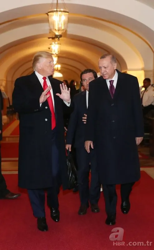 Başkan Erdoğan - Trump görüşmesinden dikkat çeken kareler