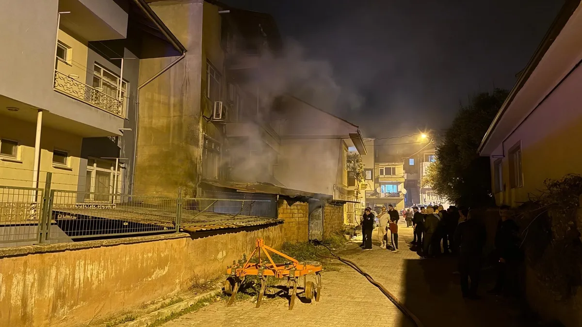 Bursa'da korku dolu anlar! Yangın paniğe neden oldu