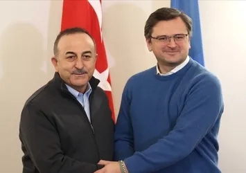 Bakan Mevlüt Çavuşoğlu, Ukraynalı mevkidaşı Dmytro Kuleba ile görüştü