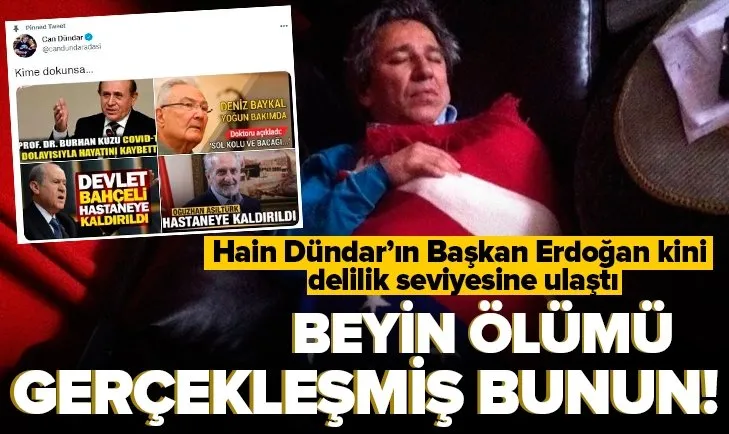 Hain Can Dündar’ın Başkan Erdoğan kini delilik seviyesine ulaştı