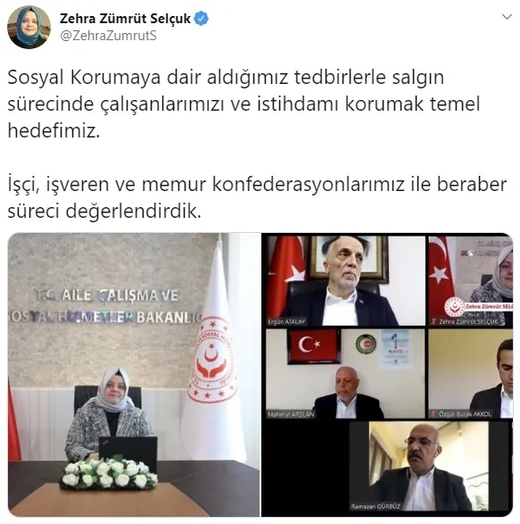 Bakan Zehra Zümrüt Selçuk: İstihdamı korumak temel hedefimiz - 1