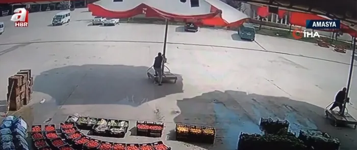 Amasya'da ikinci şemsiye ile "uçan adam” olayı - 1